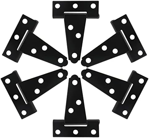 6-Pack T-Strap Hinges for Shed Barn Doors