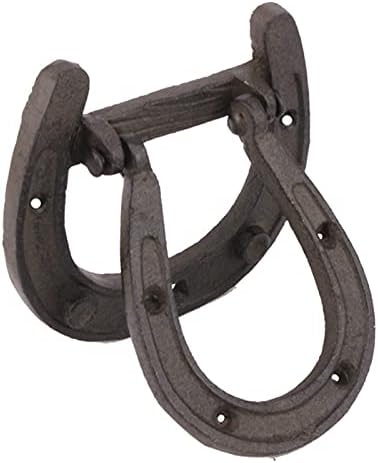 LXLA Horseshoe Cast Iron Door Knocker