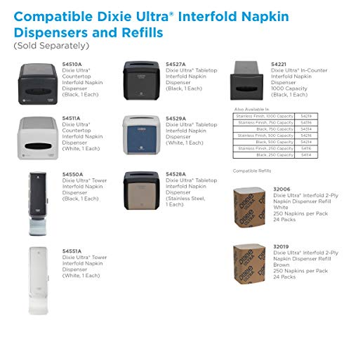 Dixie Ultra Interfold 2-Pound NAPKIN DISPENSER Brown