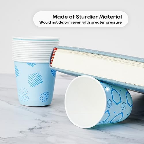 JOLLY PARTY 500Pack 3 oz Disposable Blue Paper Cups