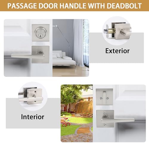 Front Door Lock Set with Deadbolt