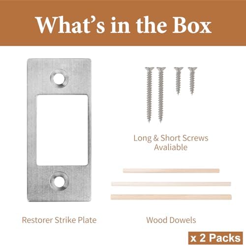 Deadbolt Restorer Strike Plates