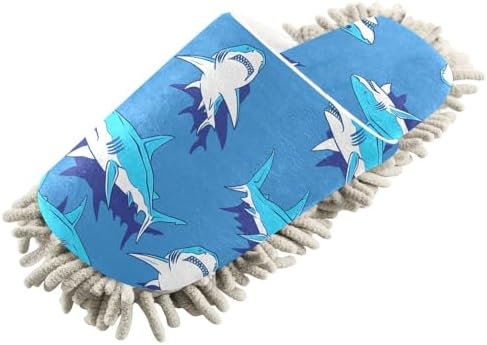 RunningBear Unisex Blue Mop Slippers
