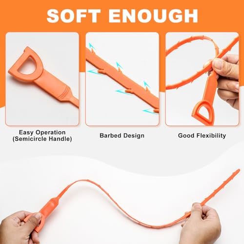 Drain Clog Remover - Effective 20-inch Snake