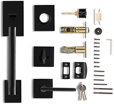 Modern Front Door Handles Deadbolt Set