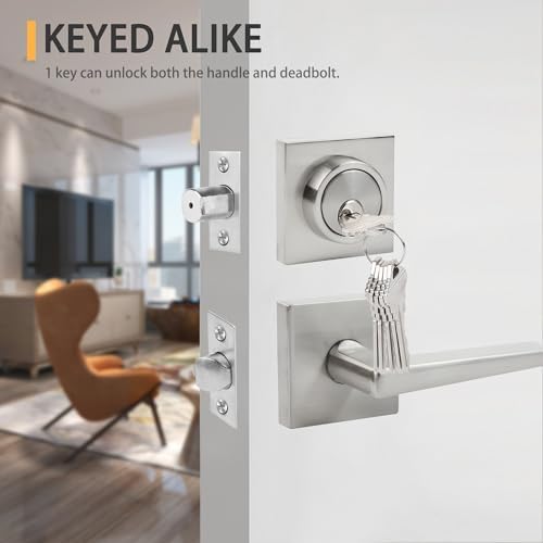Front Door Lock Set with Deadbolt