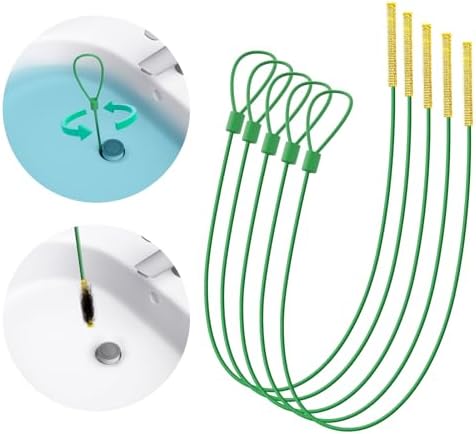 Kellys Collection 5-Pack Metal Drain Snake Hair Clog Remover with nylon Coating