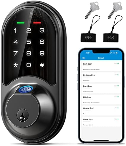 Secure 7-in-1 Smart Door Lock with Remote Control