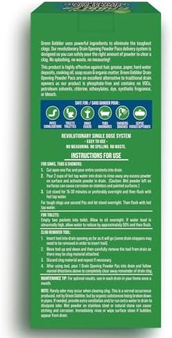 Efficient drain cleaner for tough clogs