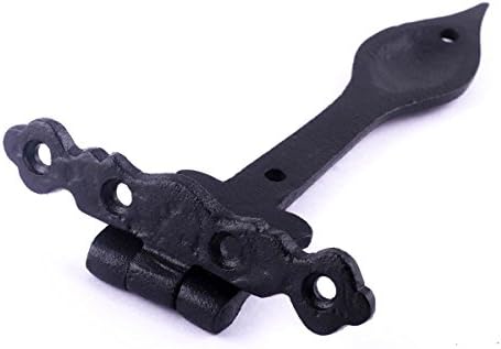 Black Wrought Iron Strap Hinges