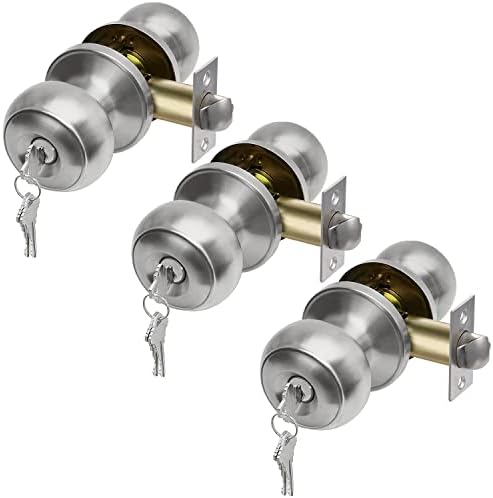 Keyed Alike Entry Door Knobs Set