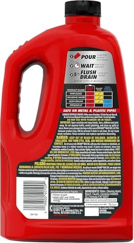Drano - Max Gel Drain Clog Remover for Showers Healthcare 80oz