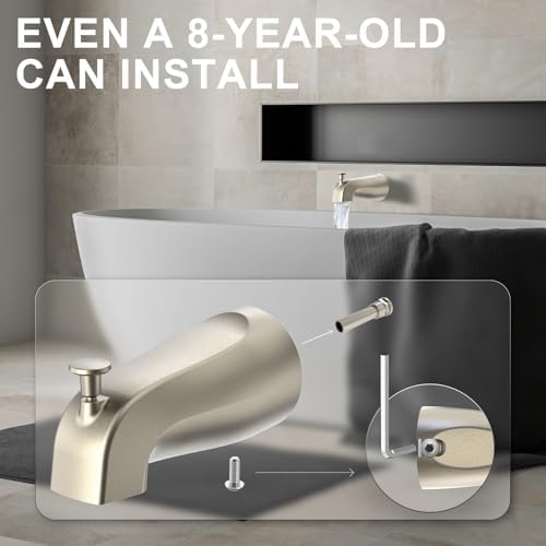 Gold Hao 5 Faucet with Diverter Wall Mounted Zinc Nickel Finish