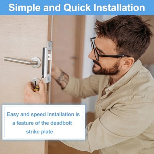 Haiabei 3-Piece Door Strike Plate Set
