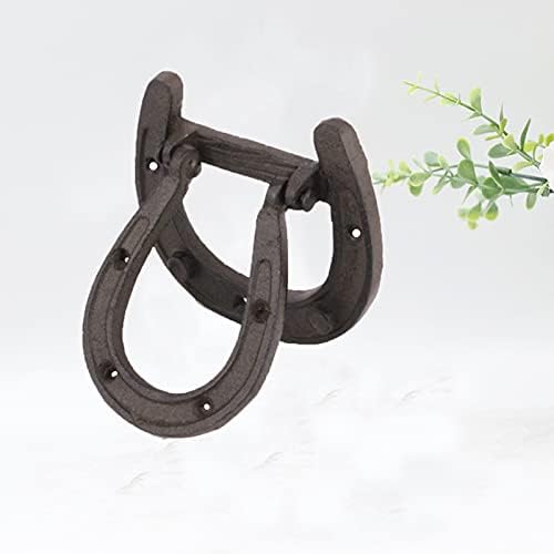 LXLA Horseshoe Cast Iron Door Knocker