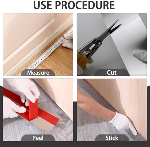 Stainless Steel Peel Stick Anti-Scratch Kick Plate Brushed Gold