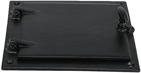Stylish Black Cast Iron Door Grill