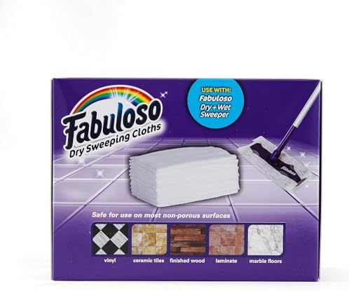 Efficient Floor Cleaning with Fabuloso Dry Sweeping Pads