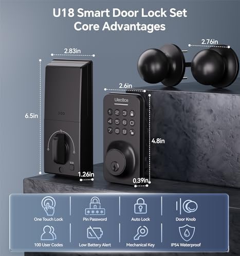 Secure Front Door Access with the Ulecoce Keyless Entry Deadbolt
