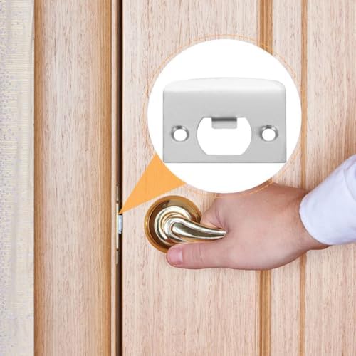 10PCS Stainless Steel Door Strike Plate Kit