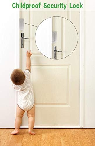 Strong Door Reinforcement Lock with 4 Screws for Home Security