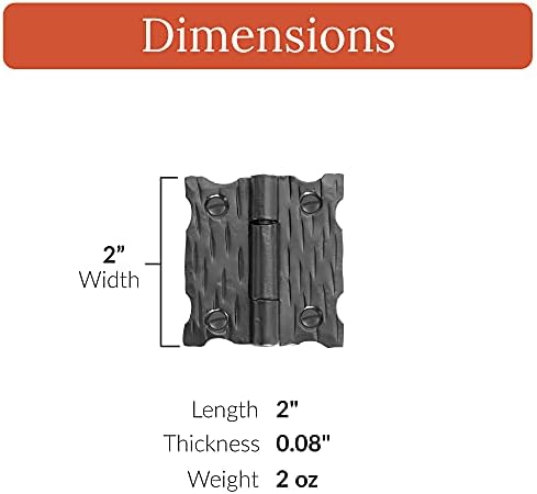 Handcrafted Rustic 2-Inch Hinges for Country Doors Gates