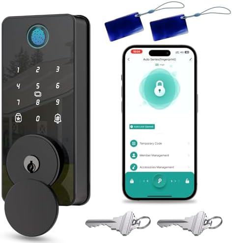 Fingerprint Door Lock with Keypad Smart Deadbolt Easy to Install