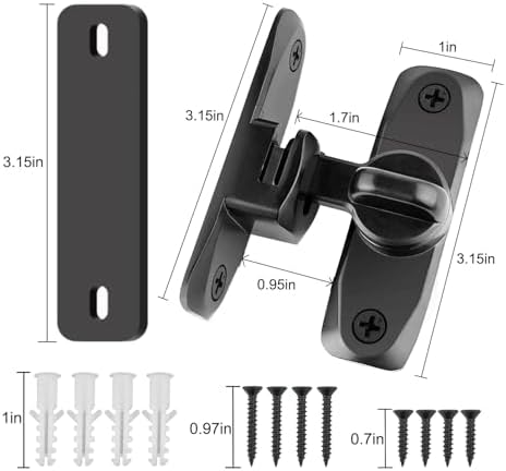VEAPIZ 90180 Degree Barn Door Lock