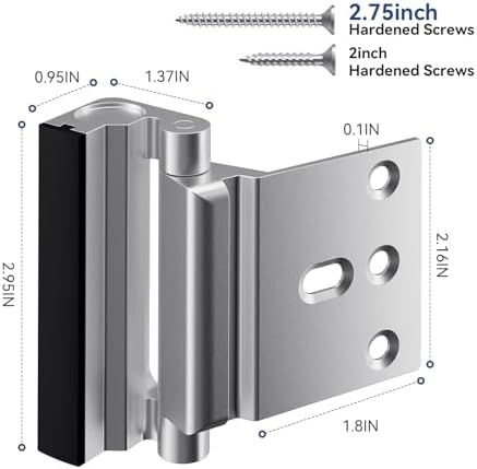 Top Choice Door Reinforcement Lock for Childproof Security