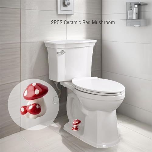 Red Mushroom Toilet Floor Bolt Covers