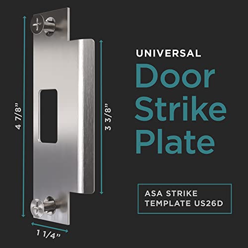NYCO Universal Door Strike Plate Black Finish