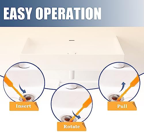 8-Pack 25in Drain Snake Hair Remover