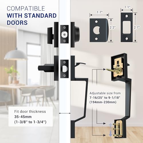 Sturdy Front Door Lock Set for Entryways