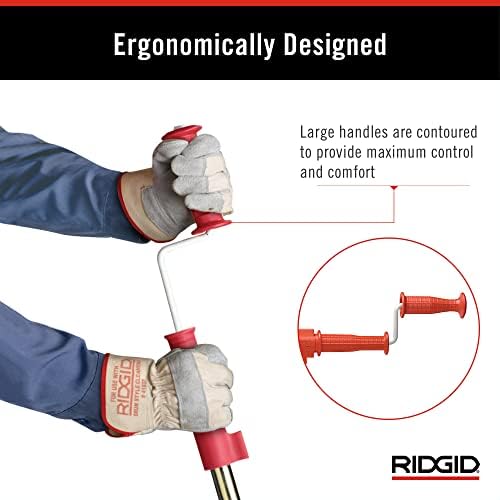 RIDGID 59787 K-3 Toilet Auger with 3-Foot Snake and Bulb Head