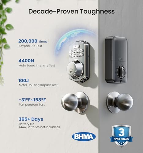Lock Your Door with Veises Keyless Entry Lock