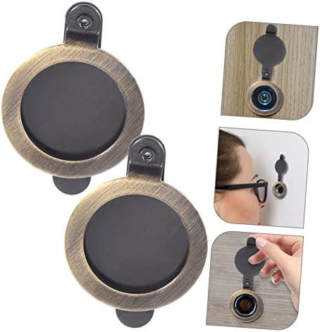 MERRYHAPY 2-Piece Cat Eye Back Cover Plate Door Viewer Protector