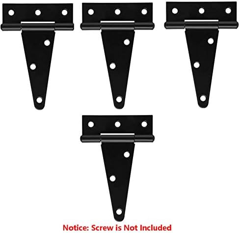Strong 4Pack Door Hinges - Heavy Duty Barn Shed Hinges