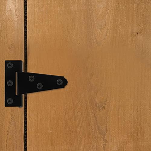 6-Pack T-Strap Hinges for Shed Barn Doors