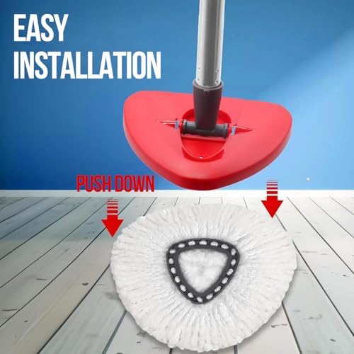 4 Pack Microfiber Mop Head Refills for O-Ceda EasyWring Mop