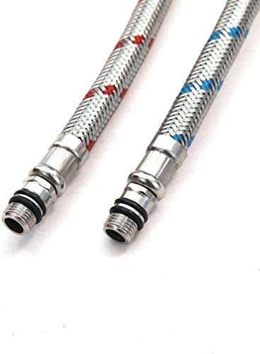 HomevaciousSturdy 24 Braided Faucet Hose for Kitchen Bathroom Connectors