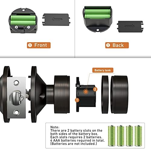 Signstek Keyless Entry Door Lock with Keypad and Mute Function