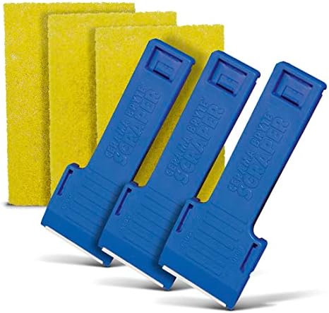 3x Scraper Pad Set for Cooktops