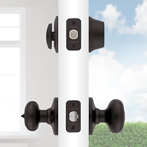 Kwikset Cove Knob and Deadbolt with SmartKey and Microban Venetian Bronze