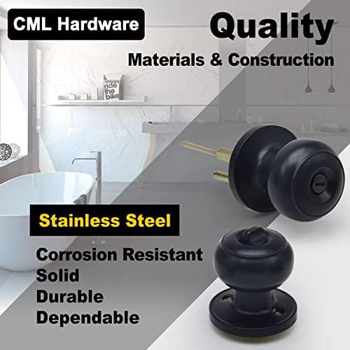 Premium Matte Black Door Knob