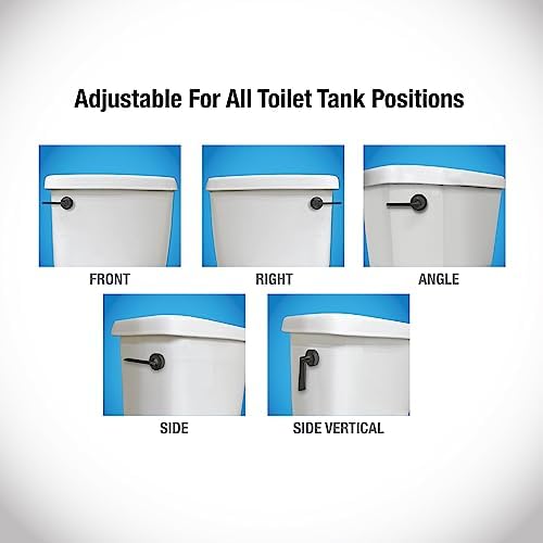 Dako 12052 Modern Toilettens Lever Matte Black Upgrade