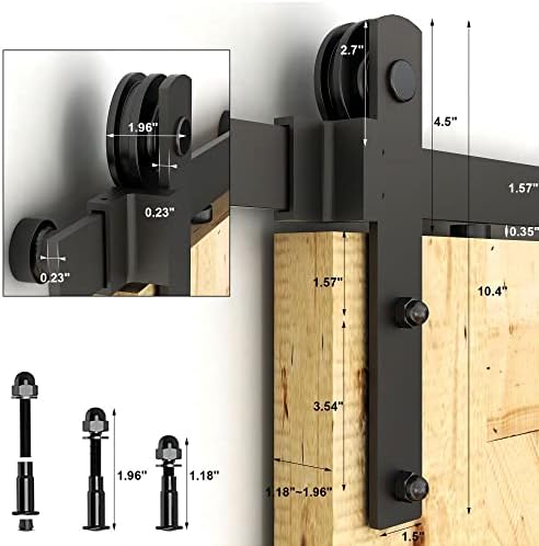 66FT Barn Door Hardware Kit