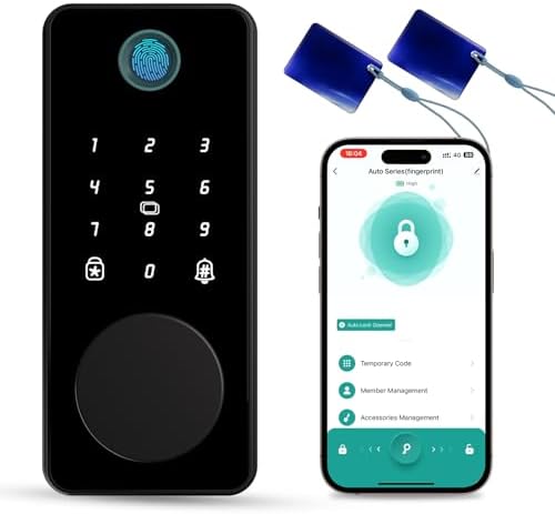 Fingerprint Door Lock with Keypad Smart Deadbolt Easy to Install
