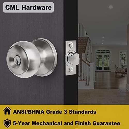 Keyed Alike Entry Door Knobs Set