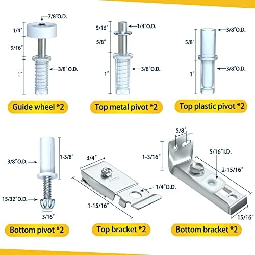 Bifold Door Hardware Kit for Easy Repair