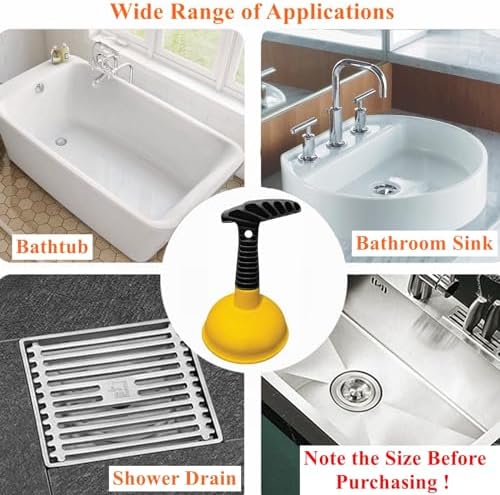 Compact Sink Plunger for Easy Clog Removal